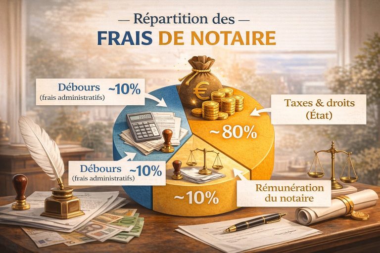 Répartition des frais de notaire