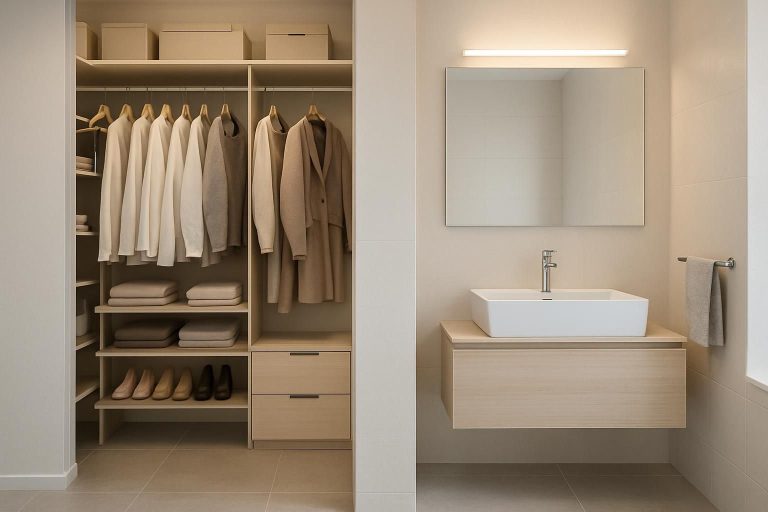 découvrez comment aménager un dressing dans votre salle de bain pour gagner de l'espace et organiser vos vêtements de manière pratique et élégante.