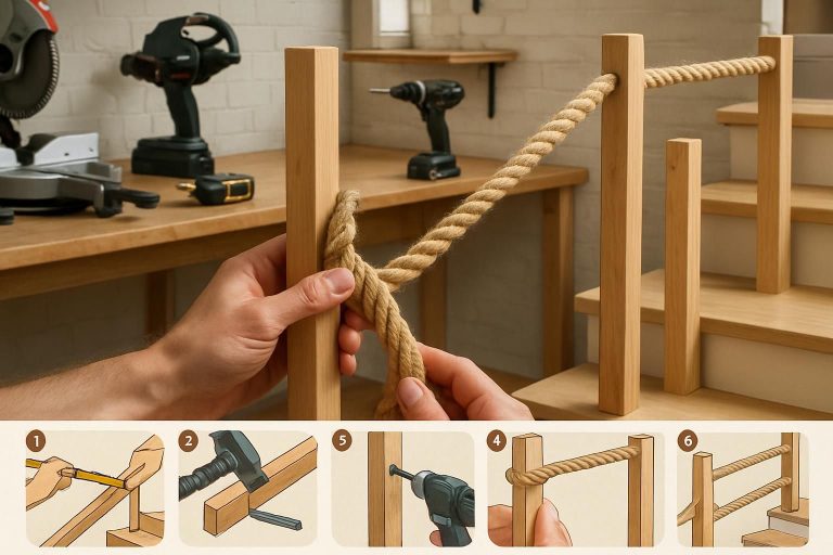 apprenez à fabriquer un garde-corps d’escalier en corde facilement grâce à notre guide étape par étape, alliant sécurité et esthétique pour votre intérieur.